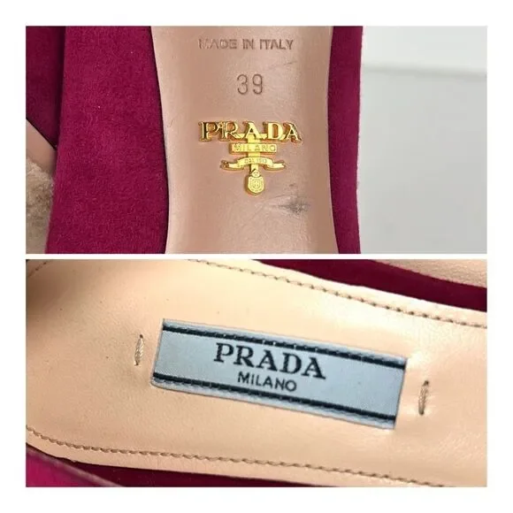 PRADA Suede Classic Pumps